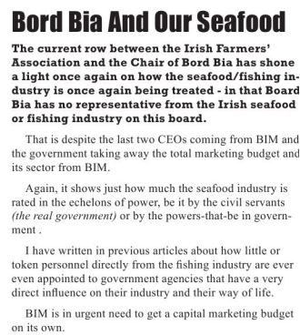 State agencies might benefit from an overhaul - the latest SEASCAPES blog tommacsweeneymaritimepodcast.ie
and the MARINE TIMES February edition.