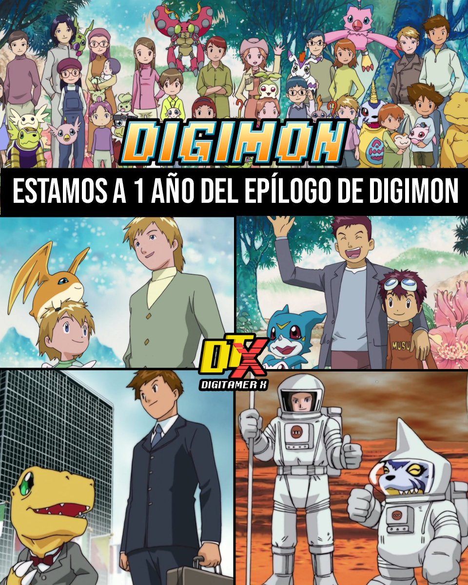 DigitamerX's tweet photo. ❗ #DatosDigimon Random hasta que consiga novia #63

🦋 ¿Te sientes viejo? En 2027 sucede el epílogo de Digimon Adventure! Todos adultos y con familia...

Según la cronología oficial de Digimon Adventure, estamos a solo 1 año de que ocurra esta reunion
#Digimon #DigimonAdventure https://t.co/OFRdnFFRZf