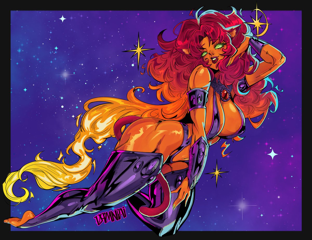 Star the Cat
.
#DC #art #starfire