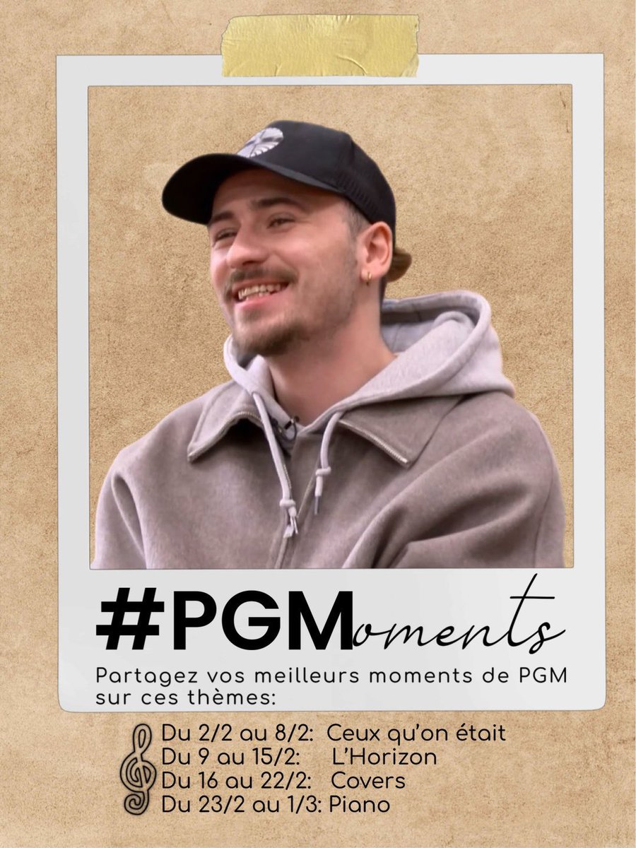La pause PGM ? On la passe ensemble ! 🤝
On lance les #PGMoments. 

Le principe : chaque semaine, on partage nos meilleurs souvenirs autour d'un thème.

On démarre cette semaine avec : Ceux qu'on était 🥹

Sortez vos pépites, vos edits et vos plus beaux moments avec le hashtag !