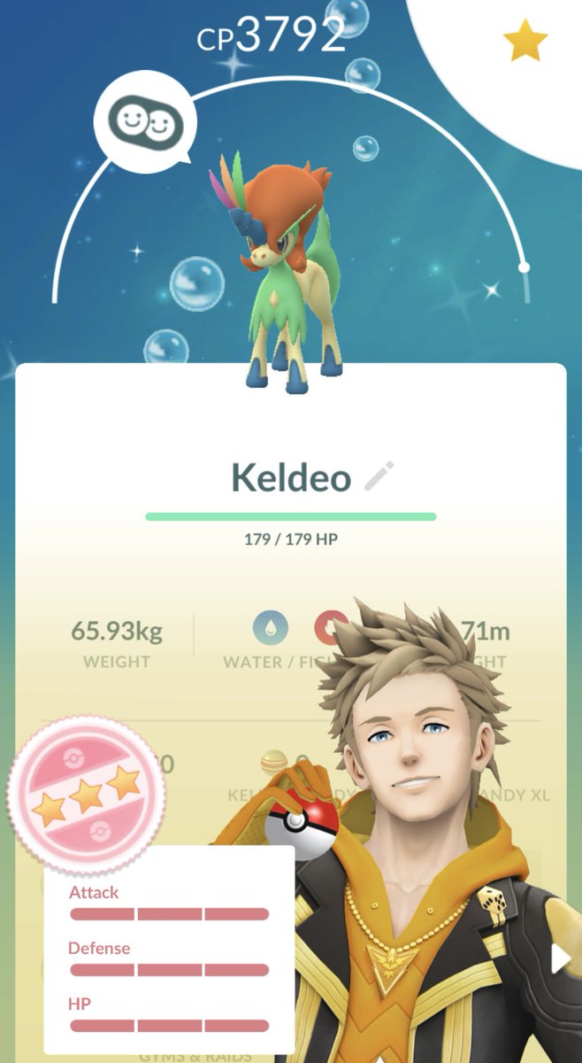 I got a Shundo Keldeo from the Masterwork Research😭😭😭 #pokemongo