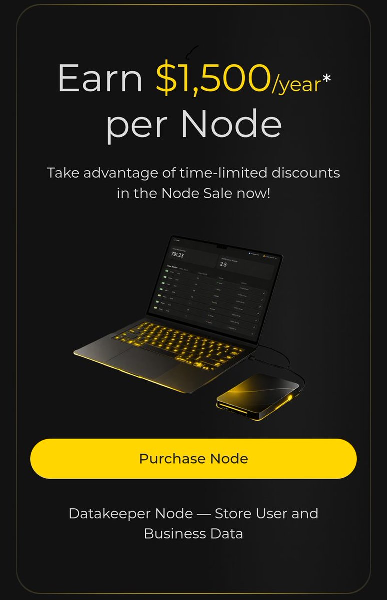 BenPcenserver's tweet photo. 🚨Haluatko ansaita rahaa JA tehdä muutoksen?🚨
Ei vain #SideHustle! 🔥 Ryhdy DeNet Datakeeperiksi nyt ja ole osa hajautettua #tallennusta! #NodeSale #LiityNyt!
Mitä enemmän #dataa tallennat, sitä enemmän ansaitset! 🤑
Tallennus on jokaisen palvelun ydininfrastruktuuri. Erityisesti Web3:ssa, ja datakeeperit pyörittävät sitä!
💚 Lue lisää alennusmyynnistä: https://t.co/eYqUCJvwik
💵Passiiviset tulot alkavat kesä-/heinäkuussa 2026! 💚Lataa myös Watcher-sovellus: https://t.co/dcHsmu8hAv
📗Koko opas täällä: https://t.co/QzAgo9OUEH
🟩 Käytä tätä suosittelukoodia saadaksesi 5 % alennuksen:
0x75D9b77eFC557D4b5618b1f0A8A0846624F545ca
❓Kysymykset: Lähetä minulle viesti alle!