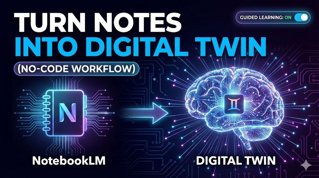 How to Turn NotebookLM Into a Digital Twin (No-Code Workflow) youtu.be/Fm8d3r7lx5Q?si… via <a href="/YouTube/">YouTube</a>