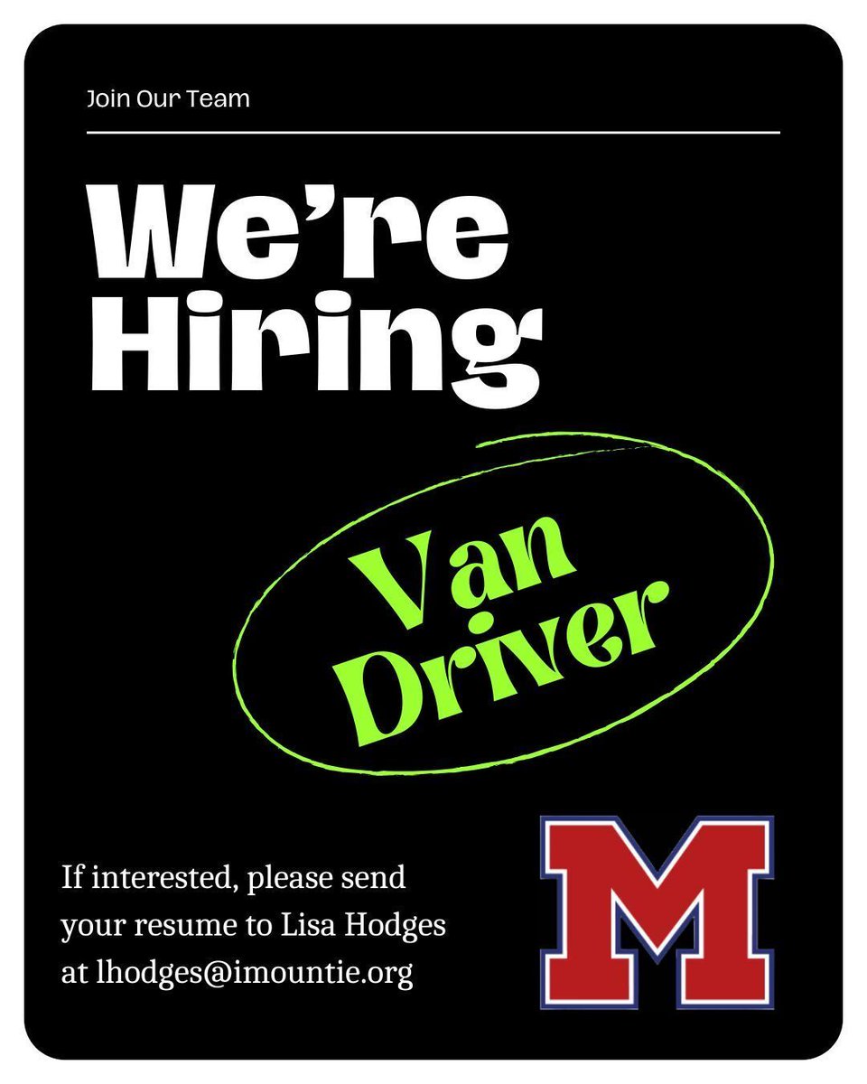 You may also call Lisa Hodges at 419-945-8178 if interested.