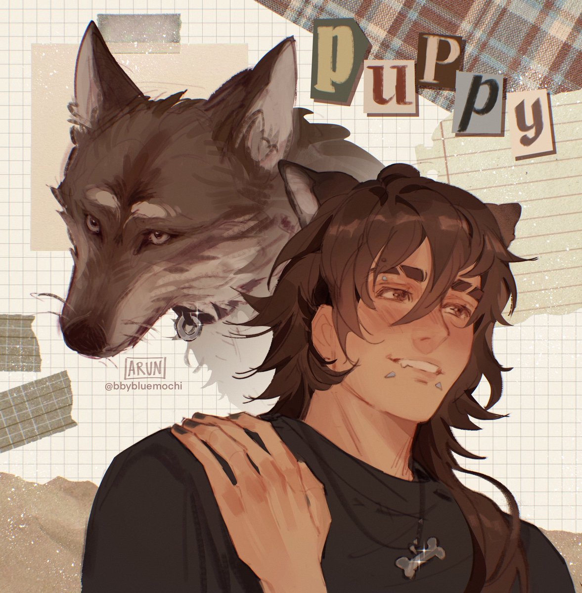 bbybluemochi's tweet image. [oc] my favorite puppy girl, she's never done anything wrong !!