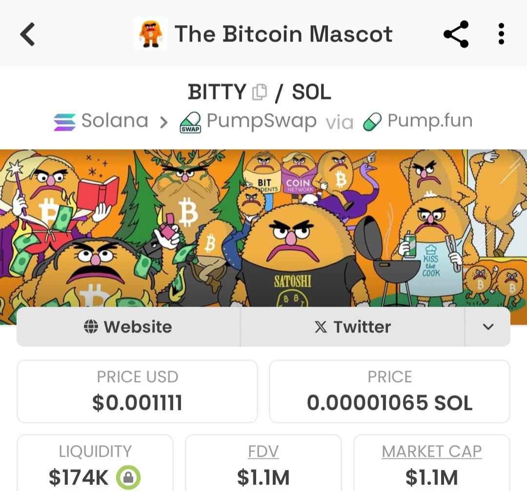 $BITTY $17K -> $1.1M MC.
Massive move. This wasn't luck. It was positioning.
Private TG caught it before the timeline.
That's the edge.
The next one's even quieter - for now.
Follow + Join TG. Alpha's never public.

dTzEP9JU2NRDPuWtM32gaVKip2fTHBqjheU1APBpump

#Solana #memecoin