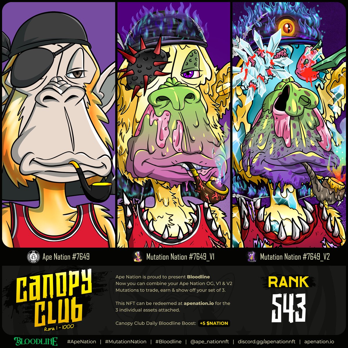 Happy Mutant Monday 🧪

Congrats to everyone who managed to mint a Bloodline NFT 🧬