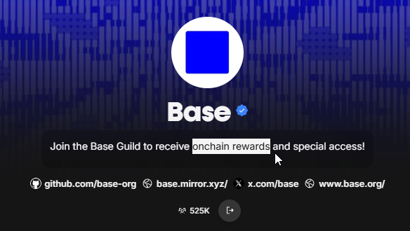 What other HINTS do you need to become part of the base community?👀

Just join the guild:
~> guild.xyz/base

Just take all the available roles and be active. You'll be rewarded!)

Stay tuned for more posts about <a href="/base/">Base</a>
