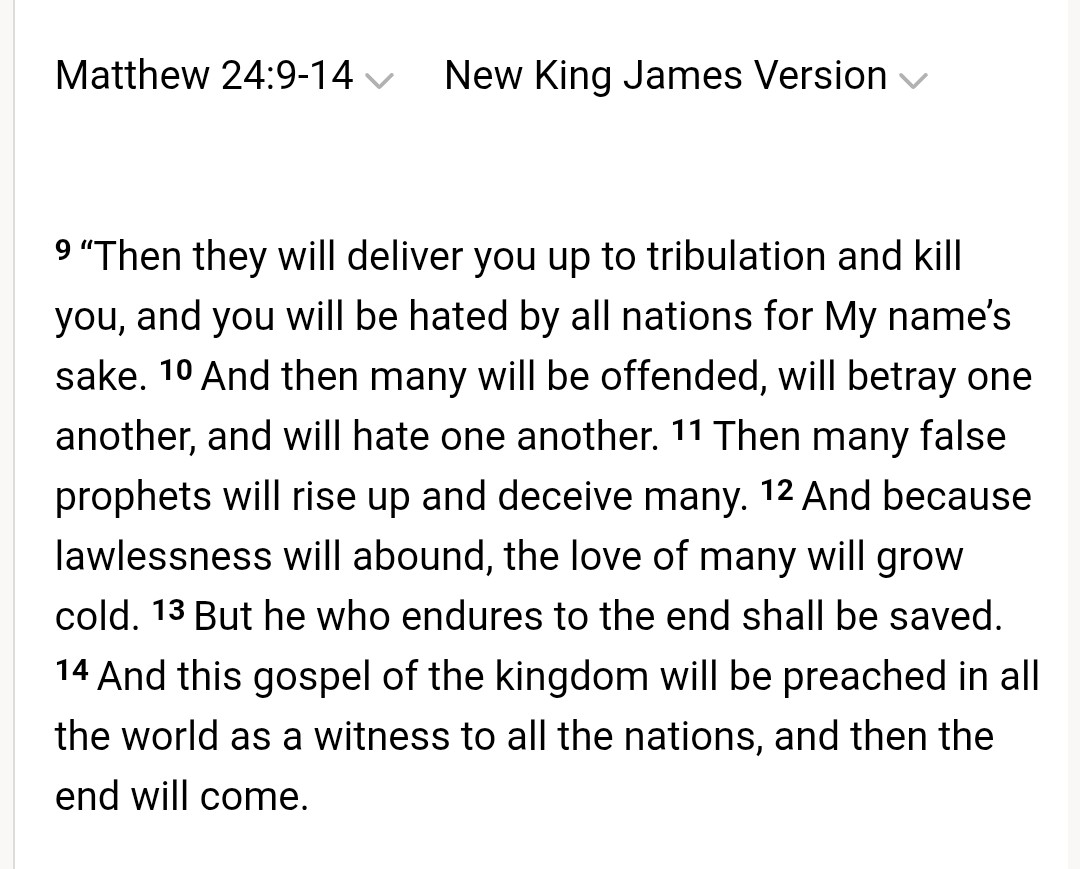 Put on the full Armor of GOD. 
MARANATHA