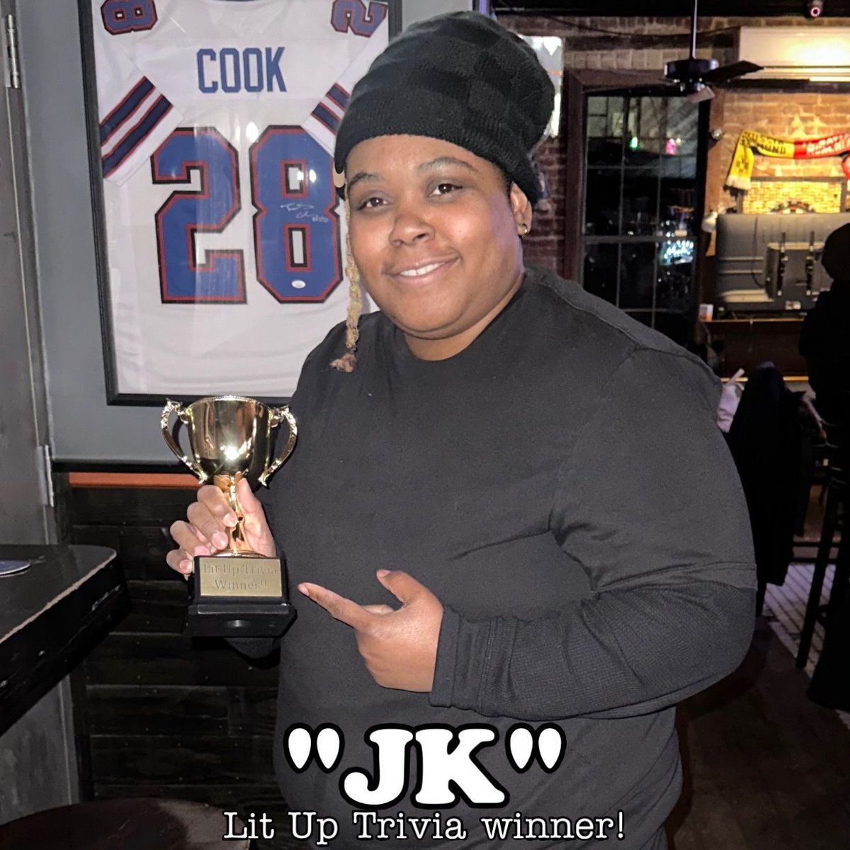 LitUpTrivia's tweet image. Play @lituptrivia TONIGHT at 8pm at Fulton Ale House in Brooklyn!! Last week, “JK” won the $25 bar tab! Could not be you this week? Find out when you play the #bartrivia game show TONIGHT at 8pm at Fulton Ale House in Bed-Stuy!