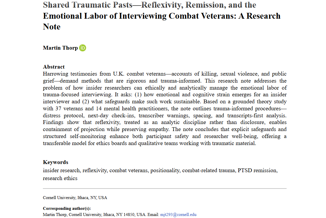 Armed Forces & Society tweet media