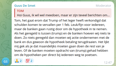 gdisselkoen's tweet image. Volgens de #gesara dromers zou het feest 1 februari van start gegaan zijn, en daarmee ook alle schulden vervallen zijn.
Er heerst echter nogal wat onduidelijkheid en onzekerheid.