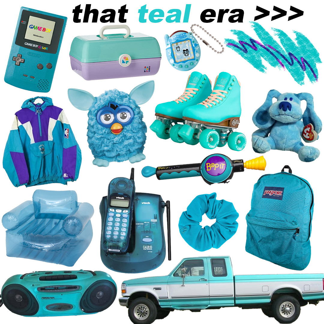 DKOldies's tweet image. Who had something teal?
•
•
#teal #memories #relatable