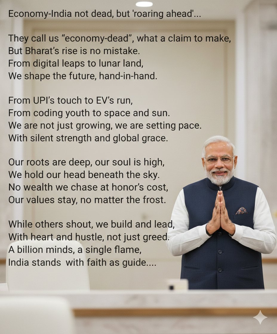 KaulSunil's tweet photo. '​Silence' is the strategy like 'National Interest' is... Results are the response. The 18% deal and turning a trade wall into a $500Bn gateway is 'Chanakya Neeti' in the 21st century...

#TradeDeal #BreakingNews #GiftNifty
#Leadership #NarendraModi #MadeInIndia #IndiaUSA #India https://t.co/Vg5ICKVIY6