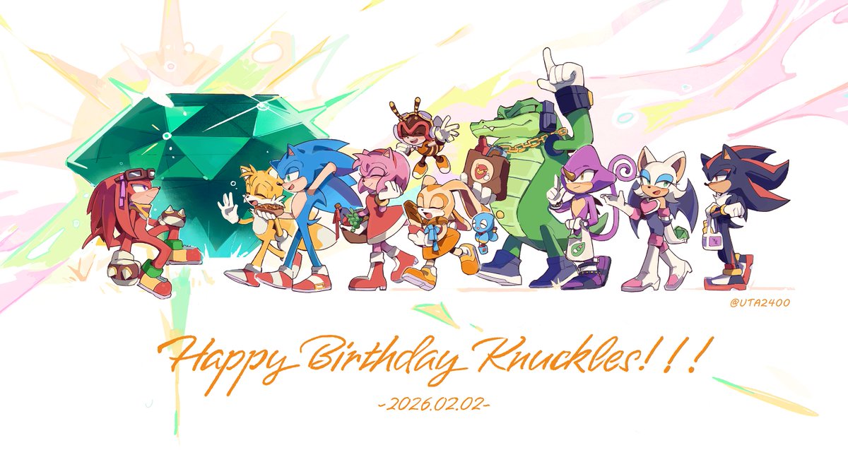 UTA2400's tweet image. 🎂🎂Happy birthday!!🎂🎂
#knucklestheechidna