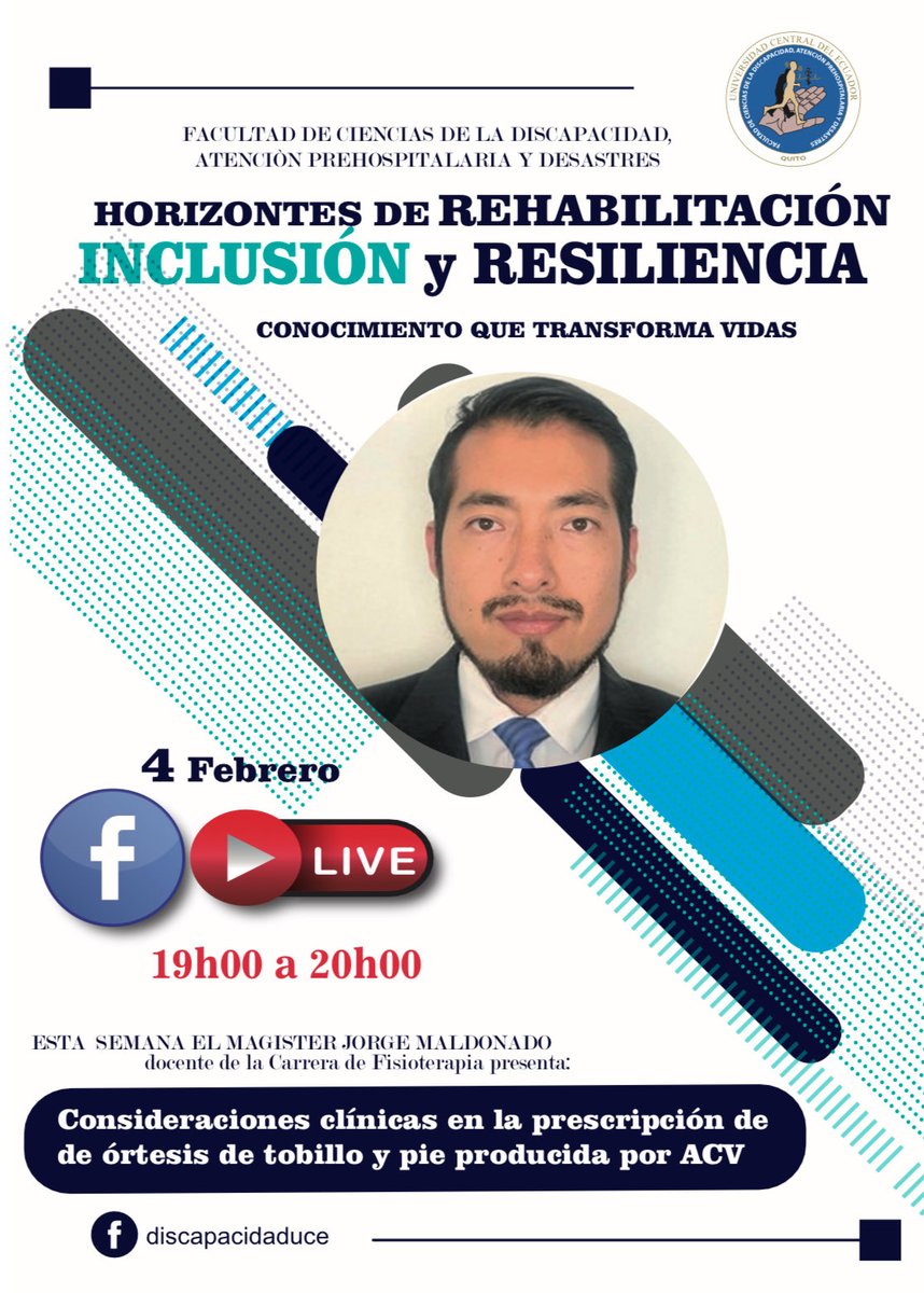 En #ProgramaHorizontes 💙 Hablaremos sobre un tema clave en la recuperación post ACV:
“Consideraciones clínicas en la prescripción de órtesis de tobillo y pie” 👣🧠Criterios clínicos, funcionalidad y calidad de vida, con la persona en el centro del proceso de rehabilitación.💙🩵