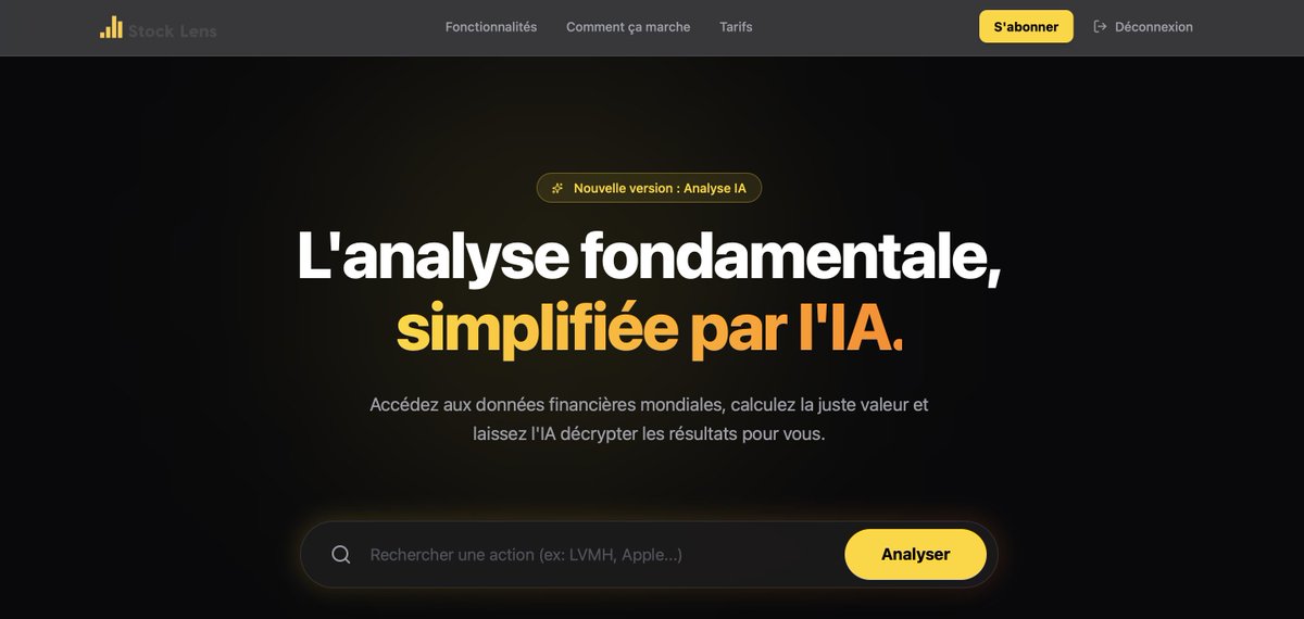StockLens_'s tweet photo. On s'approche doucement mais sûrement de la date de lancement du projet 🤫
Encore quelques features à ajouter, quelques réglages à ajuster, et on arrive pour améliorer la qualité de vos investissements ✅
#Stocklens #bourse https://t.co/WQLppKoAyk