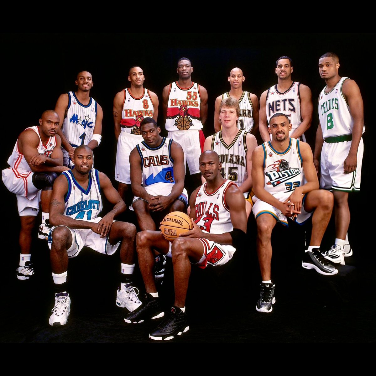 ThrowbackHoops's tweet photo. 1998 NBA All-Star Teams https://t.co/Wllaqihn1c