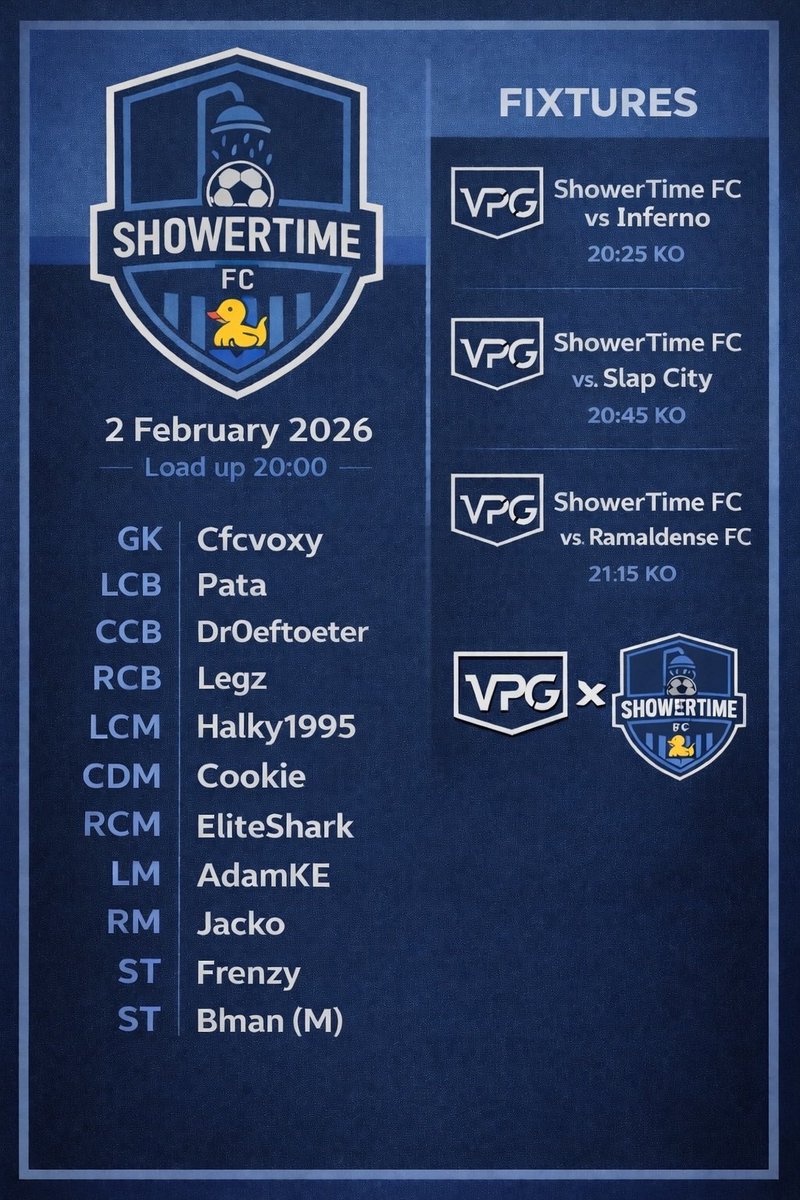 ShowerTime FC tweet media