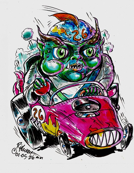 Thedocbot's tweet photo. #MondayMonster sort of day and past drawings still #ForSale 8.5x11 on slick paper. $22 plus postage to your area! Chills! #monsters #monsterart #painting #MonsterMonday #artforsale #originalart #draw #horror #HorrorCommunity #drawrick #artforsalebyartist #colorinkdrawing https://t.co/bcGA7dNXUg