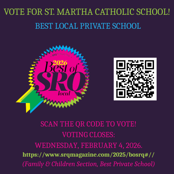 StMarthaCS's tweet image. 🗳️✔️ #BestOfSRQ #BestPrivateSchool
srqmagazine.com/2025/bosrq#//