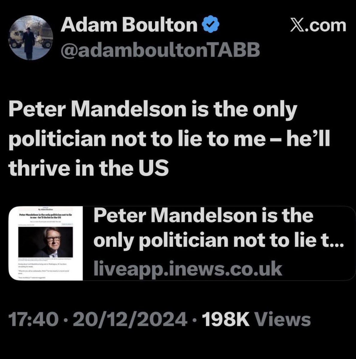 David Vance tweet media