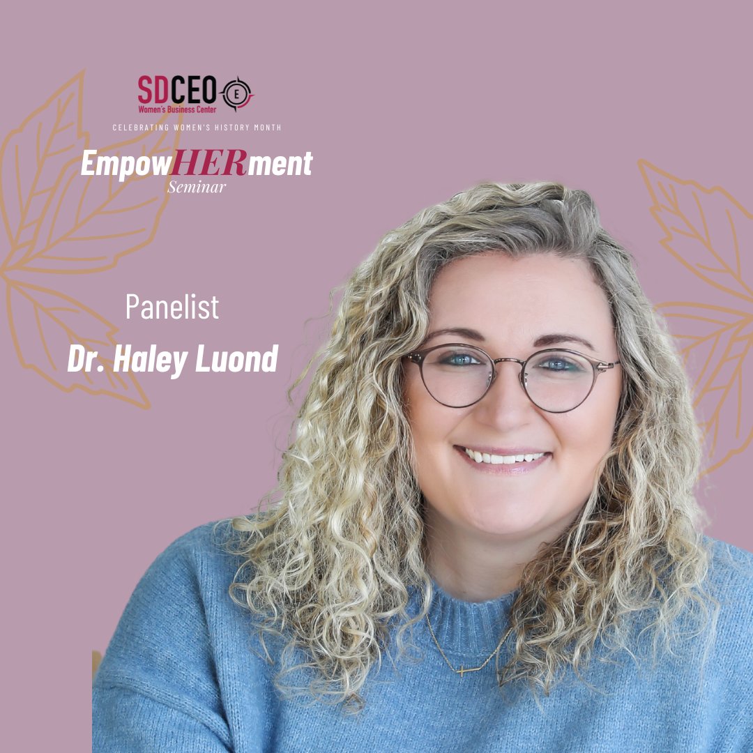 ✨ Panelist Spotlight: Dr. Haley Luond ✨
Dr. Haley Luond is a chiropractor, entrepreneur, and founder of Active Faith Chiropractic, a multi-location practice serving the Lennox and Sioux Falls communities. 
👉 Register here: sdceo.ecenterdirect.com/events/1019225