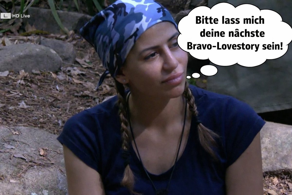 #Eva gerade, während #Gil von seiner Bravo-Lovestory erzählt: #dschungelcamp #ibes #ibes2026 #ibes26