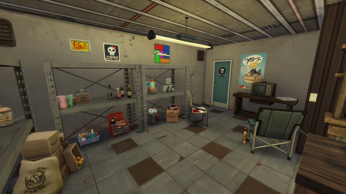 une station service / épicerie situé à coté de l'hôtel #TheSims