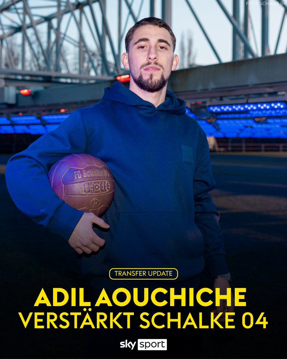 SkySportNews's tweet image. Der FC Schalke 04 hat Adil Aouchiche bis mindestens 2027 unter Vertrag genommen. ✅ 

👉 Der gebürtige Franzose lief zuletzt auf Leihbasis für Aberdeen FC in der schottischen Premiership auf, sein Stammverein war der englische Erstligist AFC Sunderland.

#DeadlineDay #Schalke