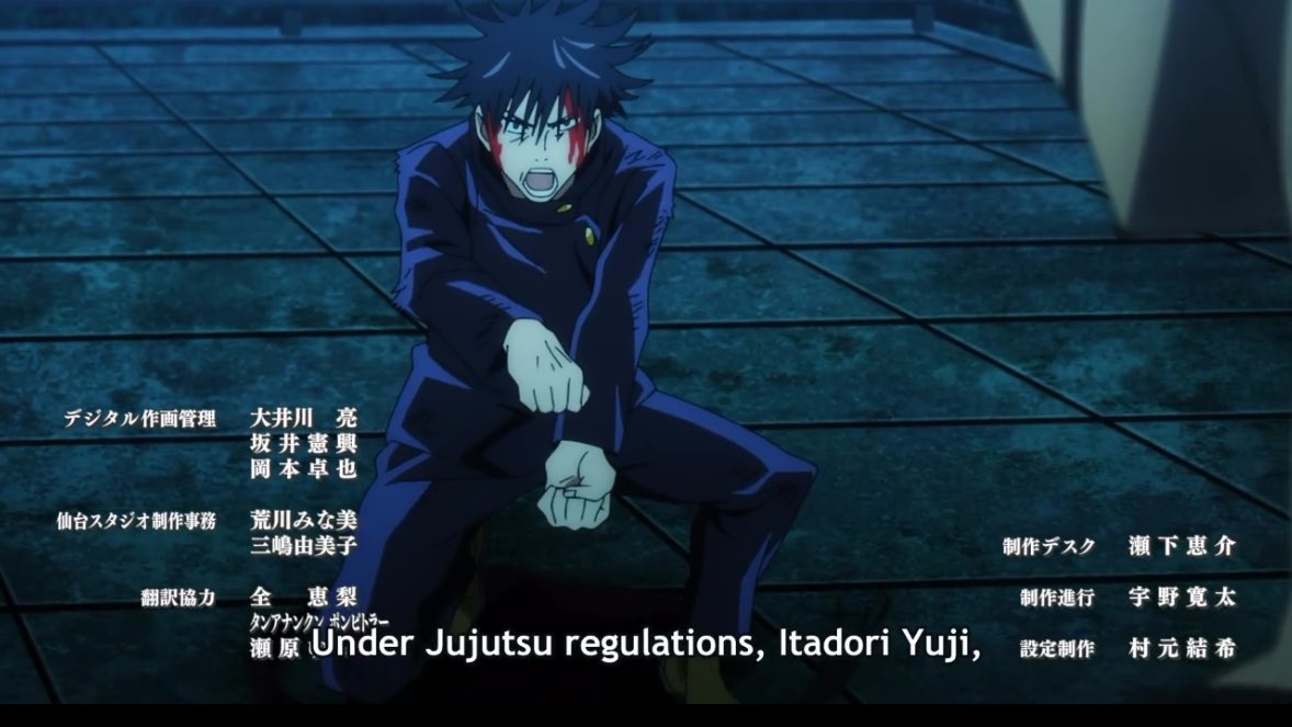 WooperEnjoyer54's tweet image. I’m watching JJK for the first time and WHAT DO YOU MEAN HE DOES IT EPISODE 1??