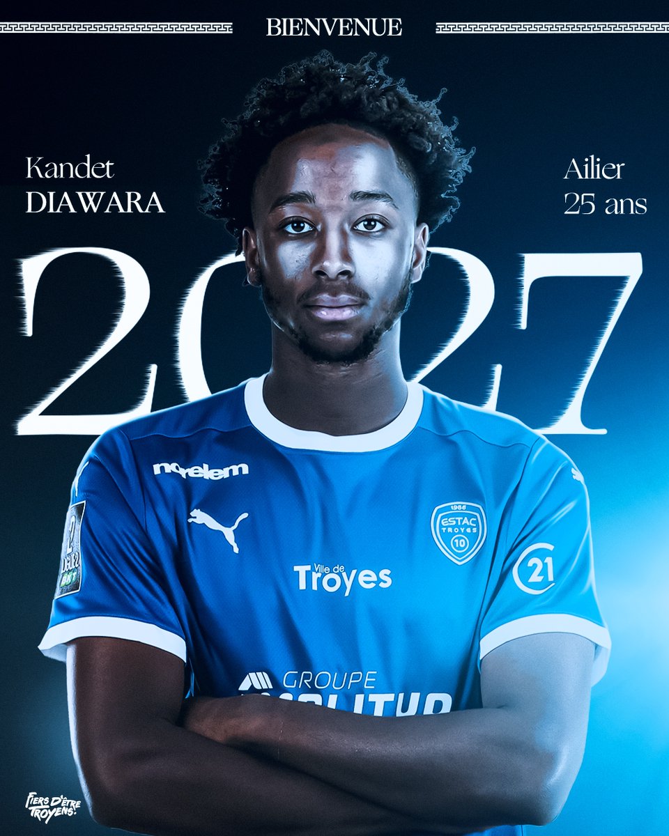 𝑲𝒂𝒏𝒅𝒆𝒕 𝑫𝒊𝒂𝒘𝒂𝒓𝒂 𝒆𝒔𝒕 𝑻𝒓𝒐𝒚𝒆𝒏 💙

L'ESTAC est heureuse d'annoncer la signature de l'ailier de 25 ans. 😍

🔗estac.fr/kandet-diawara…