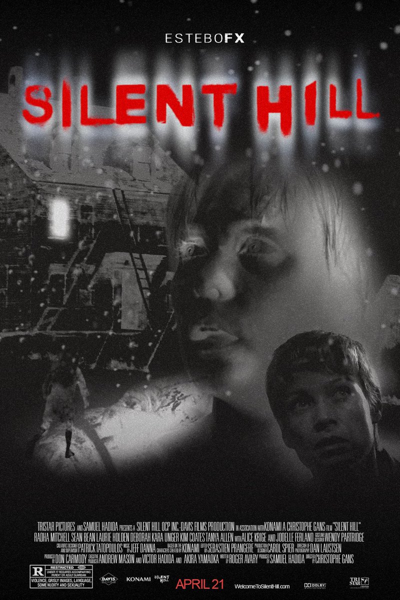 estebofx's tweet photo. I Remade the Silent Hill Film Poster Using the 1999 US Game Cover Style @RTSHmovie https://t.co/rym3CX14TL