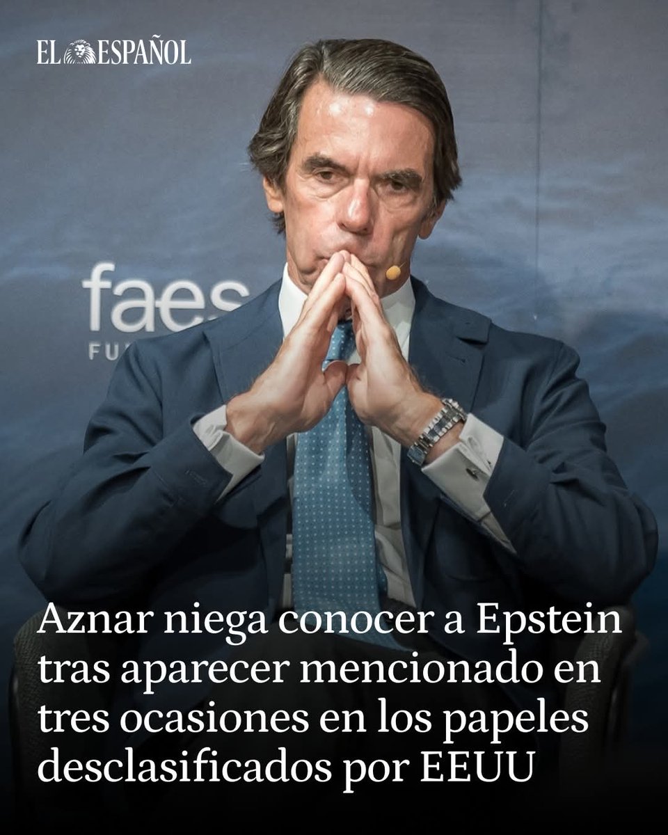 Cómo la PRENSA no se hace eco Tenemos que ponernos las pilas y seguir hablando de Aznar/ #Epstein