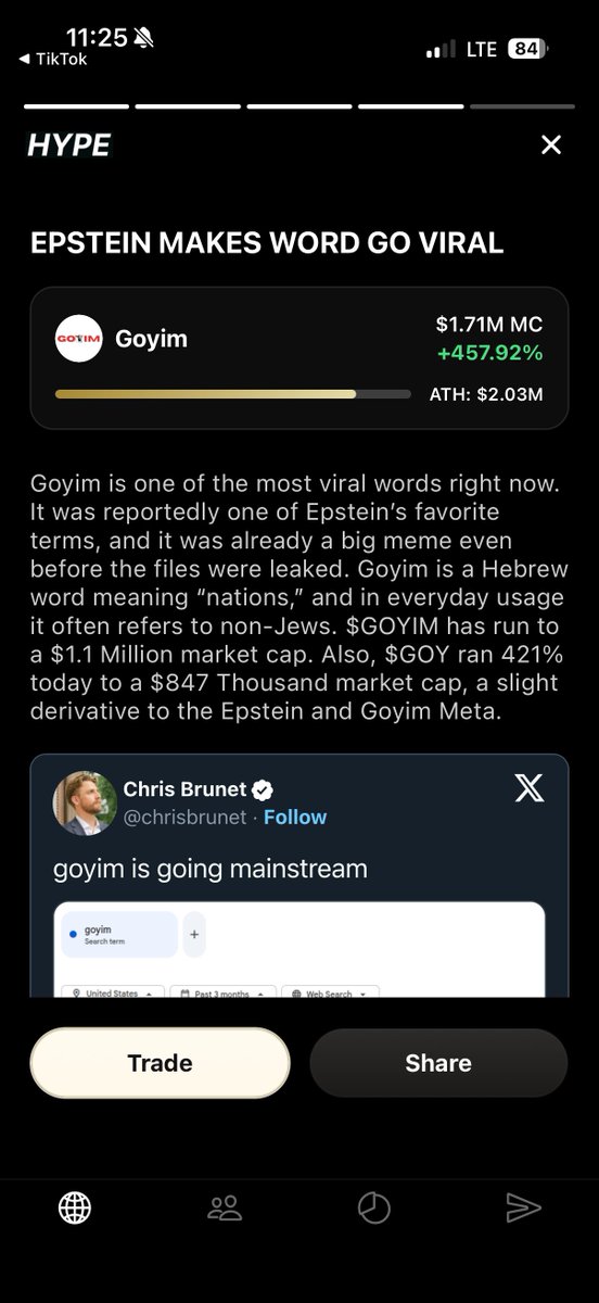 HypeHQ's tweet photo. Today’s Memecoin News:                         

- Nicki Minaj is shilling $CHUCKY as meme goes viral 
- Epstein Files make $GOYIM run  
- $AGARTHA pumps after a wild weekend           
+ more                           
 
Read the full news on the Hype app below https://t.co/l7zpMX3w2u