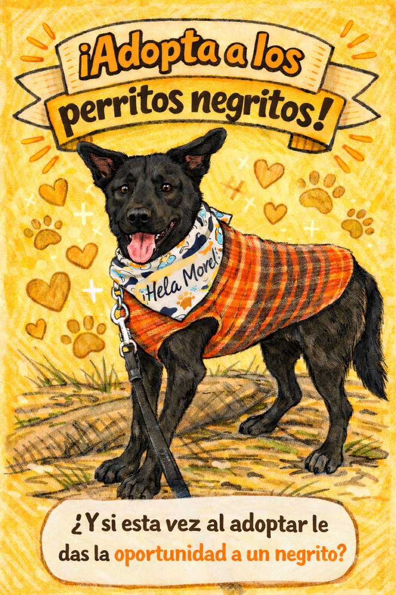 ¿Sabías que los perritos negros tardan mucho más en ser adoptados? 🐾 Si estás pensando en sumar un nuevo integrante a la familia, ¡dales una oportunidad! Son pura elegancia y puro amor. 🖤

Nala.🐾
Estamos en CDMX.