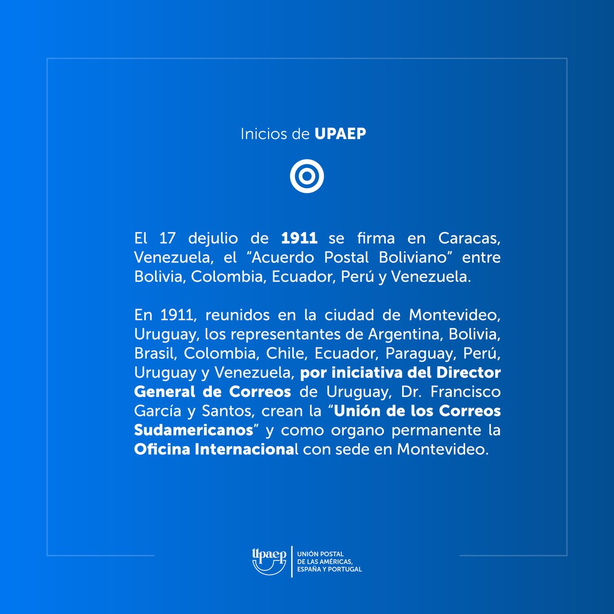 Unión Postal de las Américas, España y Portugal tweet media