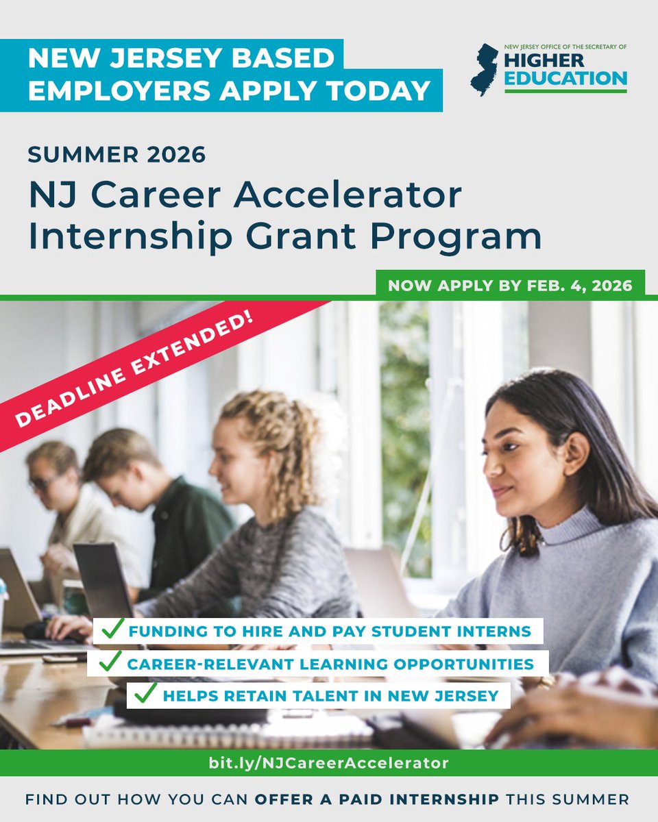 NJ Office of the Secretary of Higher Education tweet media