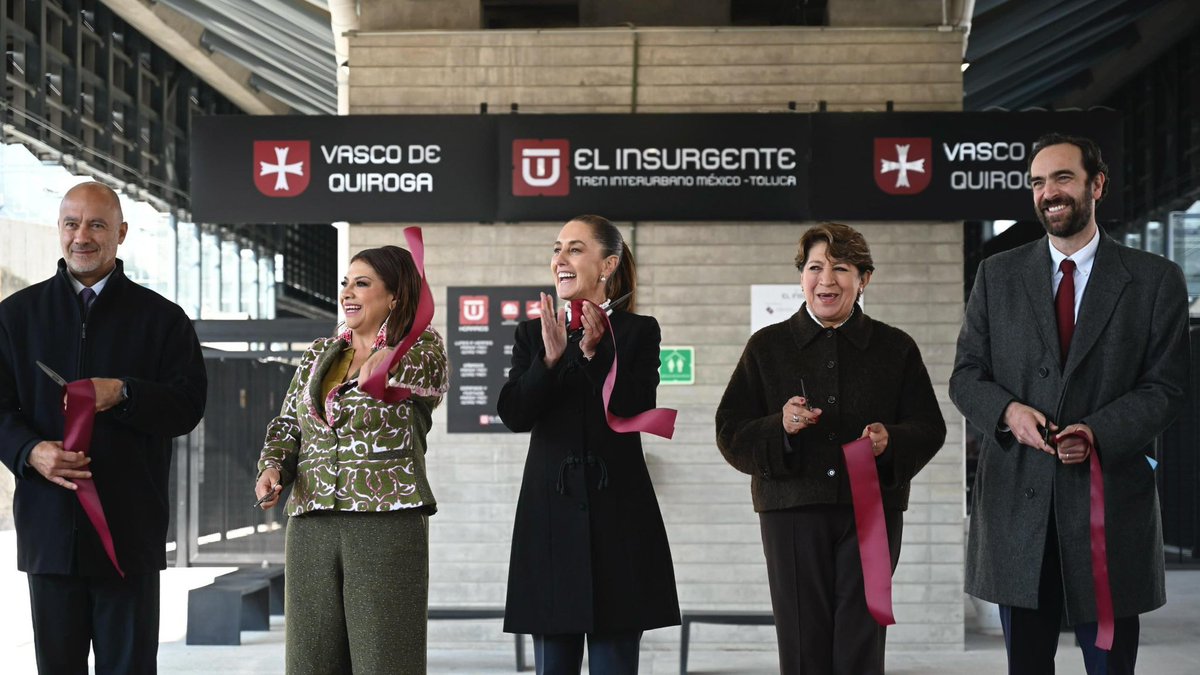 daniel_ser's tweet image. Hoy celebramos con orgullo la inauguración de la última etapa del Tren Interurbano “El Insurgente”, que conecta a la Zona Metropolitana del Valle de México con el Valle de Toluca, este importante logro fue encabezado por nuestra Presidenta, la doctora @Claudiashein , y nuestra…