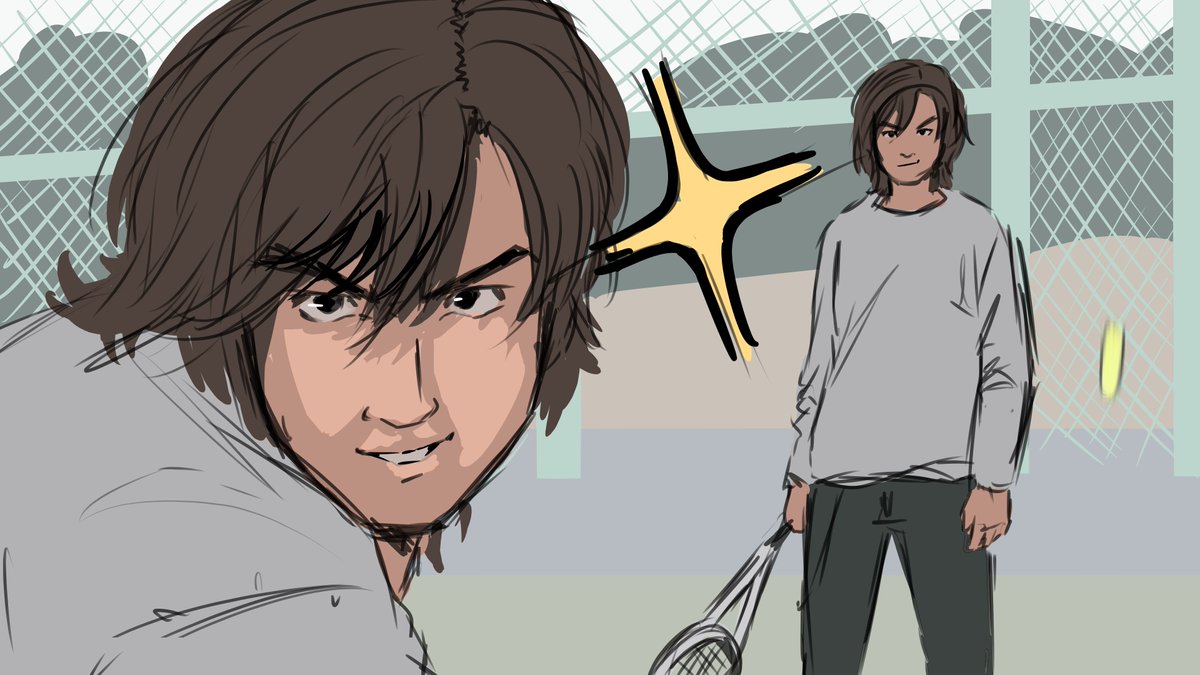 passingtwt's tweet image. if you haven't watched faiz please at least watch it until you get to the tennis scene its required reading