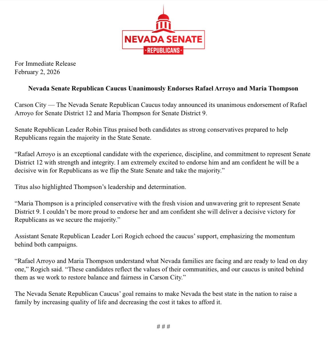 Nevada Senate Republicans tweet media