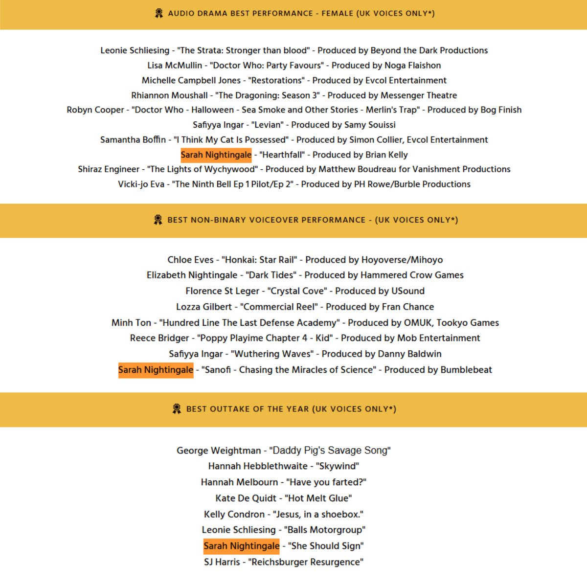 Sarah Nightingale | Voice Actor🎙️🇬🇧🇺🇸 tweet media