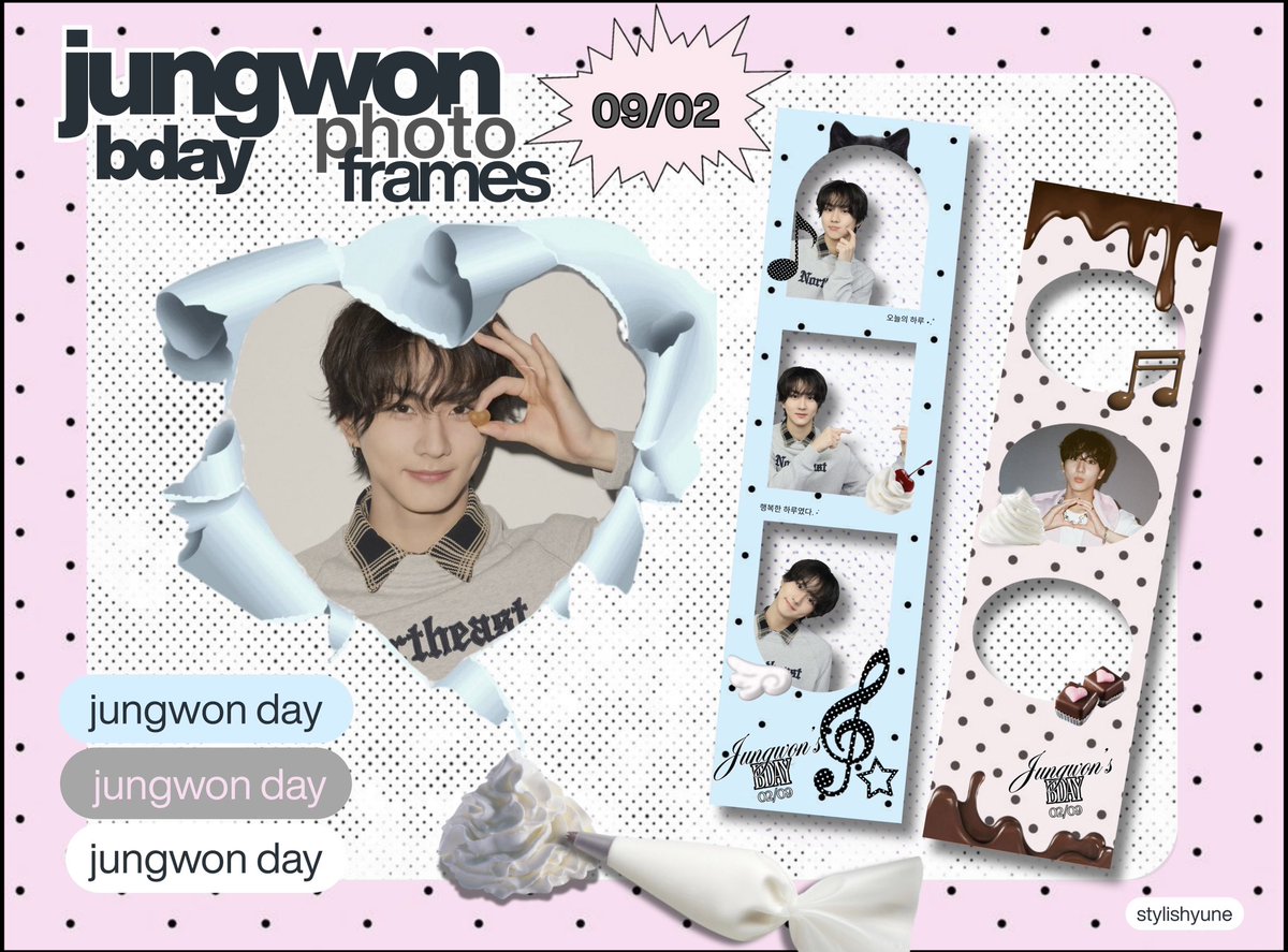 𝗟𝗲𝘁’𝘀 𝗦𝘂𝗴𝗮𝗿 𝗧𝗮𝗹𝗸! ☆♫

#jungwon 2026 birthday photoframes

 ♪ link to the frames: drive.google.com/drive/folders/…

⩩ . please tag <a href="/stylishyune/">໒꒱</a>  if you use the frame
࣭ ⭑ˎˊ˗ use the #JungwonAngelCat or #JungwonChocoLove  tags too