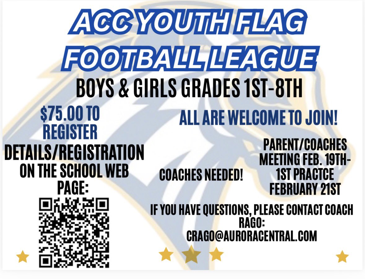 Happy Super Bowl Week!

Be sure to register your son or daughter for the best spring flag league around. 

#NQEF