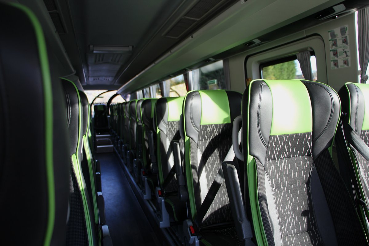 We’re loving the comfortable and vibrant interiors of this Yutong. A real Monday brightener 💚