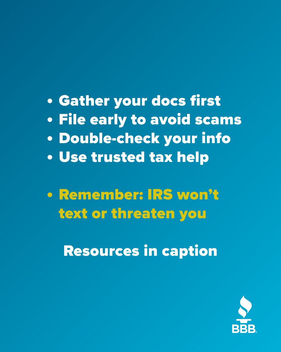 BBBAkronOhio's tweet photo. Taxes can feel overwhelming, but you do not have to figure them out alone. BBB is here to help consumers and local businesses stay informed about tax scams, filing tips, identity theft, how to choose tax help, and trusted tax resources so you can file with confidence. https://t.co/GdOmndeKIx