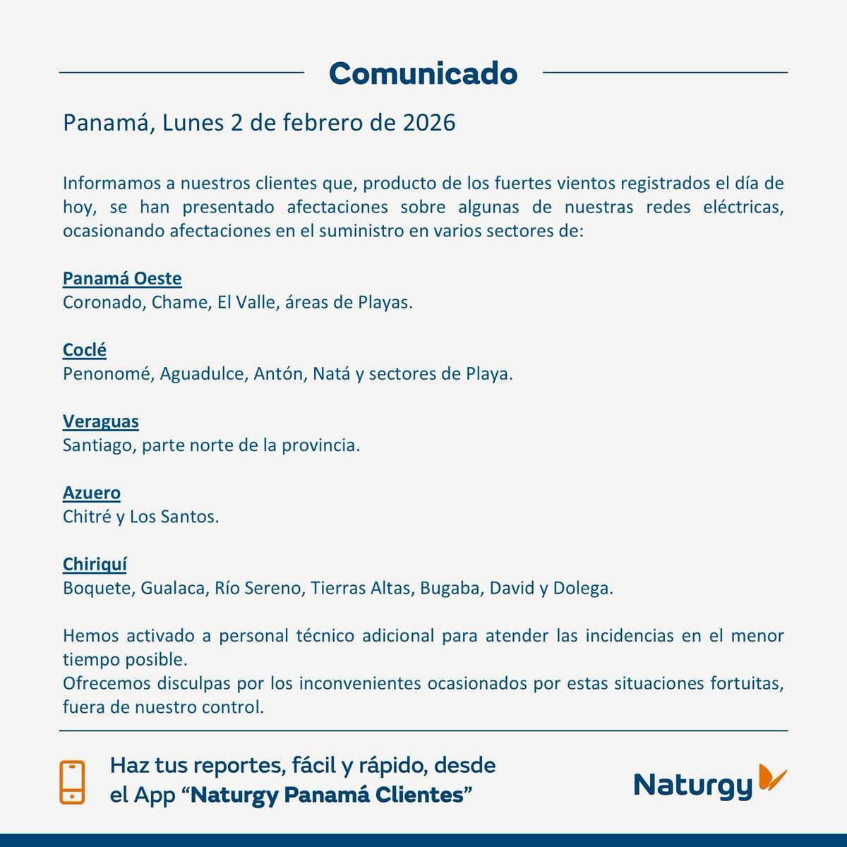 Naturgy Panamá tweet media