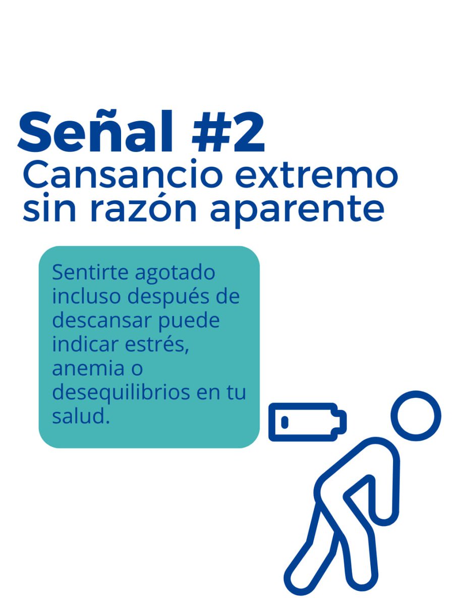 Centro_SJM's tweet image. Tu cuerpo siempre envía señales cuando algo no está bien, y aprender a escucharlas puede marcar la diferencia 🧠💙. Fatiga constante, dolores persistentes, cambios en el sueño, pérdida de apetito o molestias frecuentes no deben normalizarse.

#SaludIntegral #ChequeoMédico