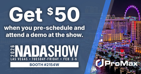 ProMaxUnlimited's tweet photo. LAST CHANCE FOR $$$! 

#NADA2026 is almost here, and we're giving away $50 to anyone who pre-schedules and attends a demo in Vegas.

Don't miss your chance- sign up now!
https://t.co/Wj2KoviHd3 https://t.co/MYzgh02Ti0