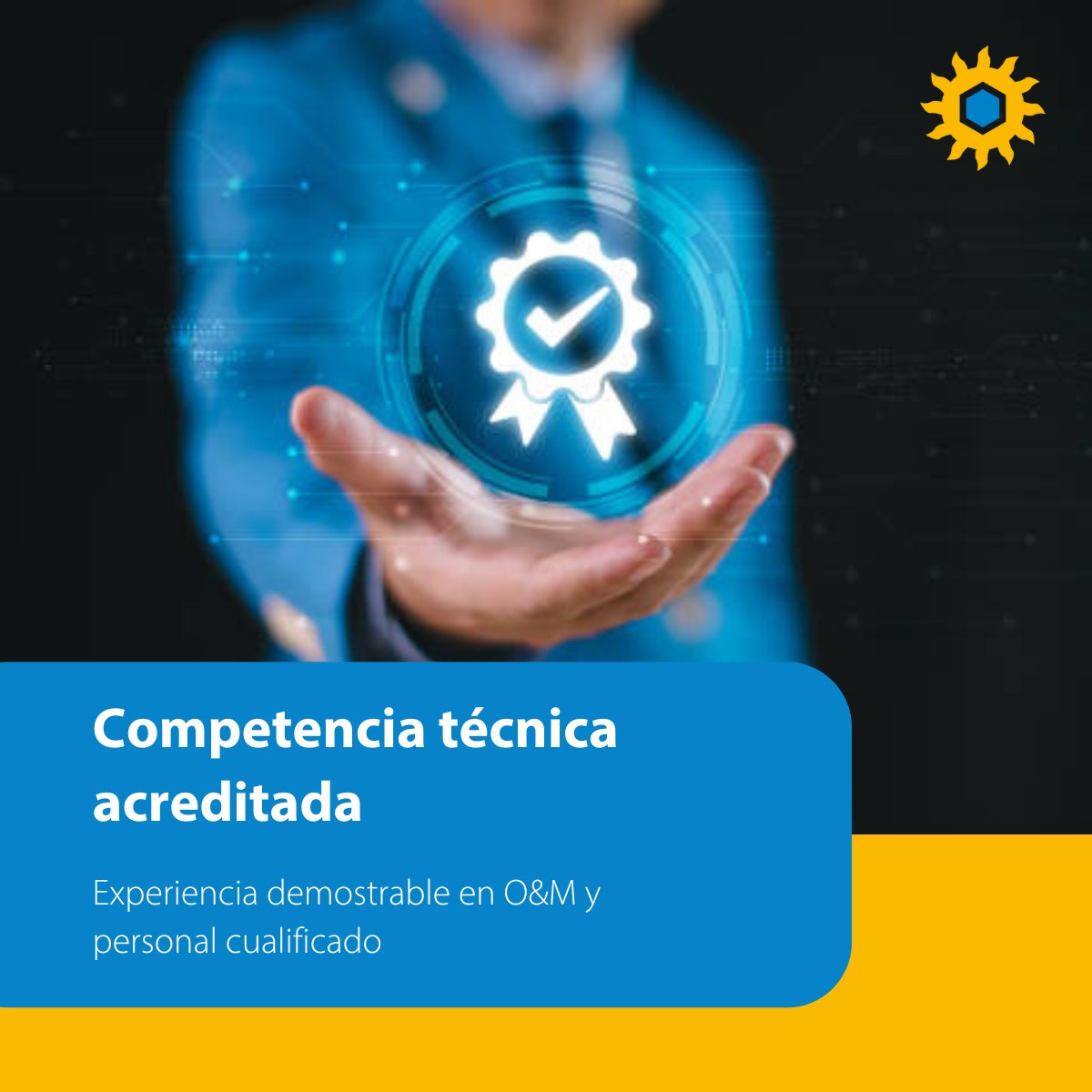 🧠 Sello AEMER = competencia técnica acreditada: #experiencia real en O&amp;M, técnicos cualificados (RD 614/2001), formación específica (altura/PEMP/20 h) y apto médico vigente.

Menos promesas, más #evidencias.